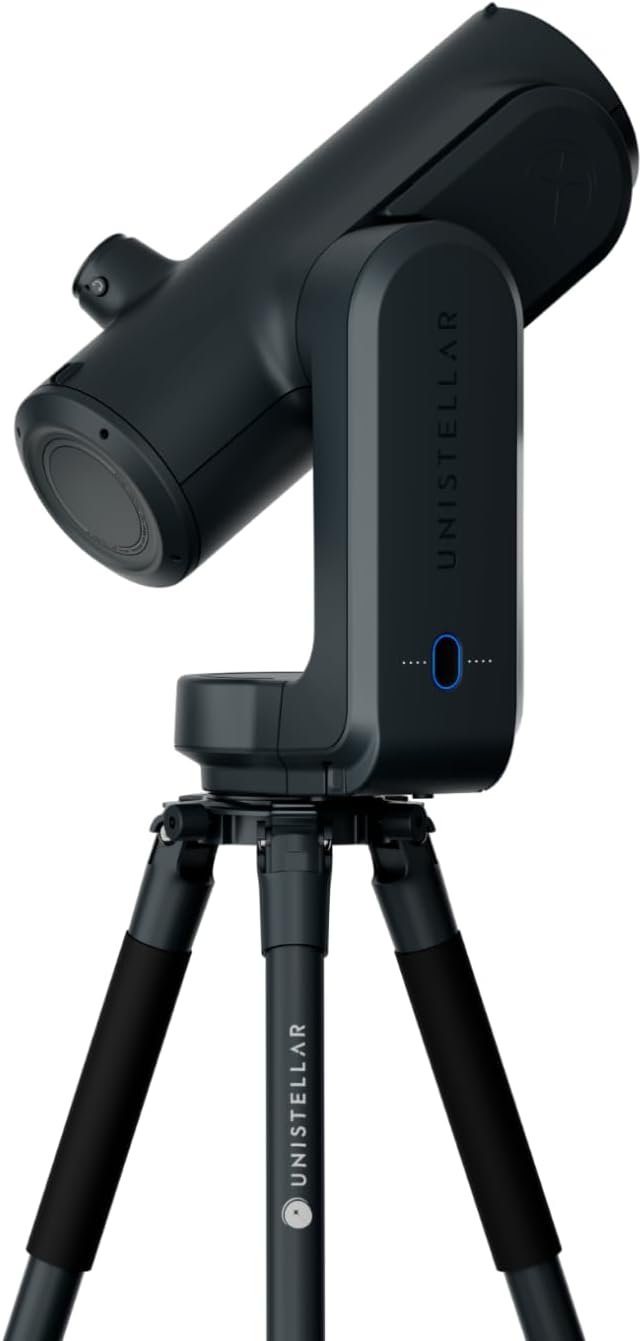 UNISTELLAR Odyssey PRO Smart Telescope with Eyepiece – 85mm f/3.9 Digital Reflector with App-Controlled Motorized Alt-Az Mount & Enhanced Vision