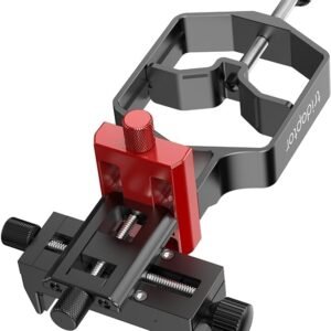 Tridaptor Universal Digiscoping Smartphone Adapter – High-Precision 3-Axis All-Metal Phone Mount for Telescopes, Spotting Scopes, Binoculars & Microscopes (Fits Eyepieces Up to 2.4")