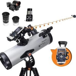 Celestron StarSense Explorer LT 114AZ Reflector Telescope – Smartphone-Guided Beginner Telescope for Deep-Sky Viewing