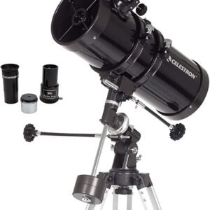 Celestron PowerSeeker 127EQ Reflector Telescope – German Equatorial Mount, Tripod & Slow-Motion Controls for Planetary Viewing