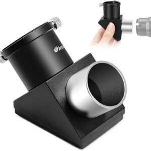 Astromania 1.25" 90-Degree Erect Image Diagonal – Telescope Star Diagonal with Filter Thread for Refractor Telescopes