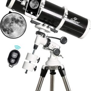 Gskyer 130EQ Astronomical Reflector Telescope – Professional 130mm Scope with German Equatorial Mount