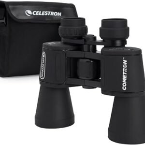 Celestron Cometron 7x50 Porro Prism Astronomy Binoculars – Wide Field of View, Large 50mm Lenses for Stargazing & Low-Light Viewing