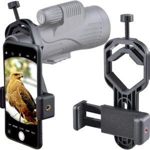 Universal Phone Scope Mount Adapter – Fits Telescopes, Microscopes, Binoculars & Monoculars for Digiscoping