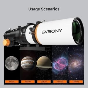 SVBONY SV503 70ED Refractor Telescope & Field Flattener Kit – 70mm ED Optical Tube for Astrophotography
