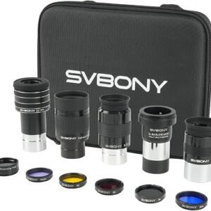 SVBONY SV233 Complete Astronomy Kit – 12-Piece Telescope Eyepiece & Filter Accessory Set