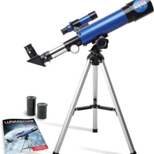 NASA Lunar Telescope for Kids Ages 8-12 – Beginner Astronomy Telescope Set with Adjustable Tripod & Finder Scope