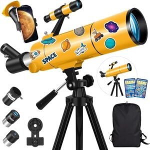 MEEZAA 80mm Aperture Refractor Telescope (500mm Focal Length)