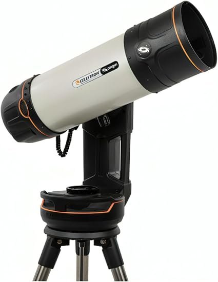 Celestron Origin Mark II Smart Telescope & Home Observatory with Plössl Eyepiece – Black/White