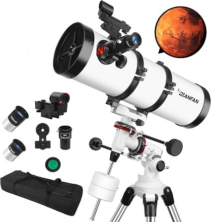 150EQ Professional Astronomy Telescope for Adults | High-Power Newtonian Reflector with Equatorial Mount